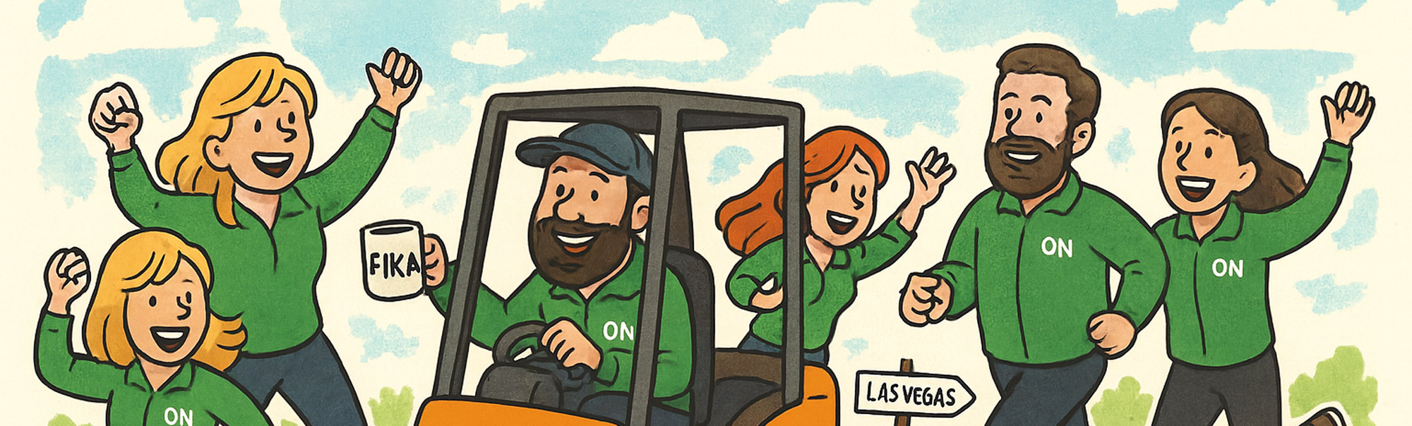 Drönare som flyger bland moln