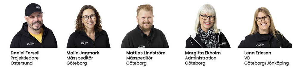 Medarbetare på On-Site Group