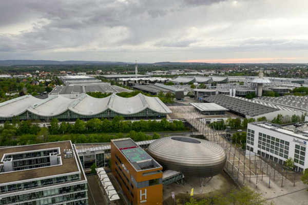 Drönarbild på arena i tyskland